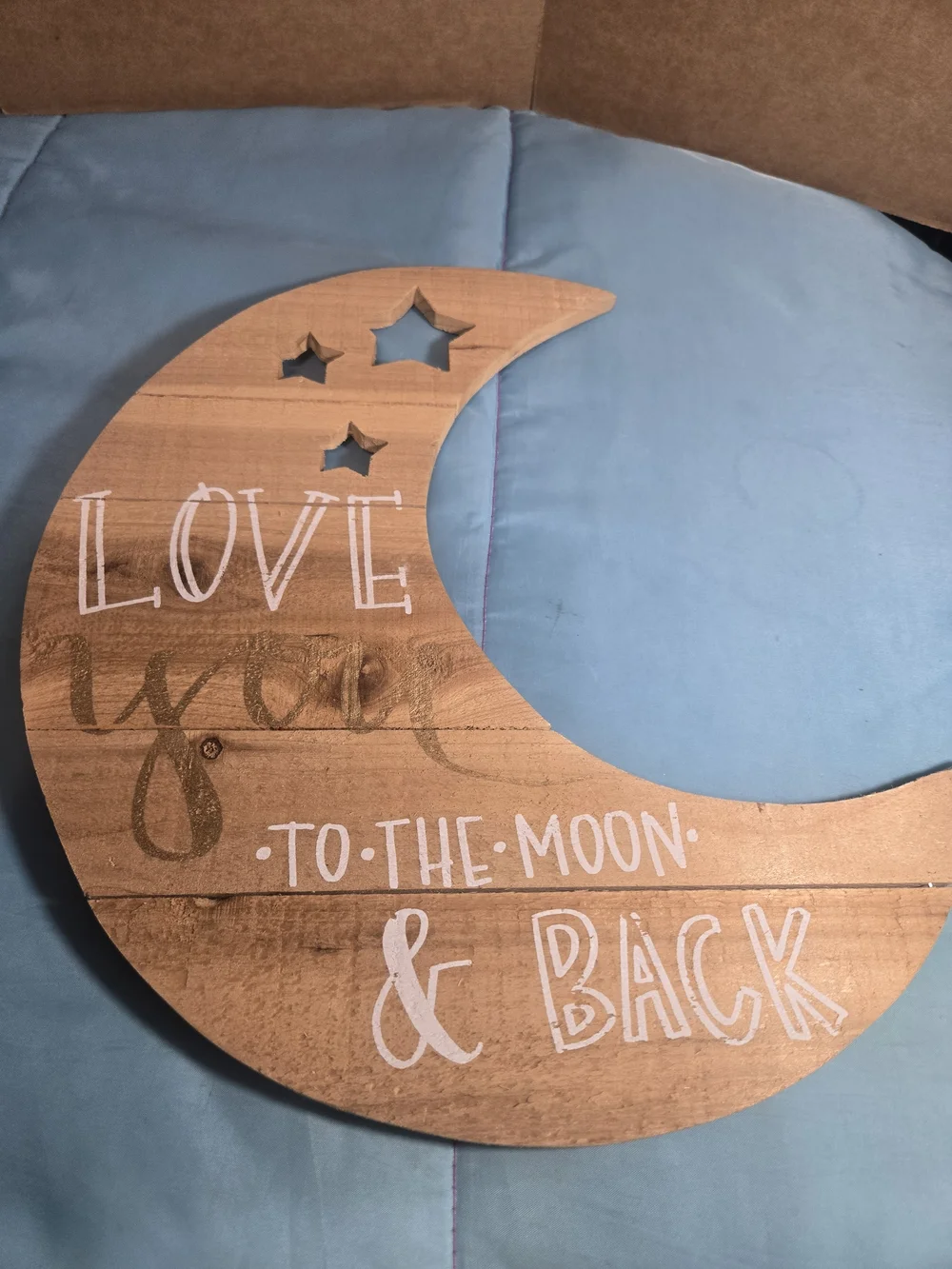 Hobby Lobby wooden crescent
